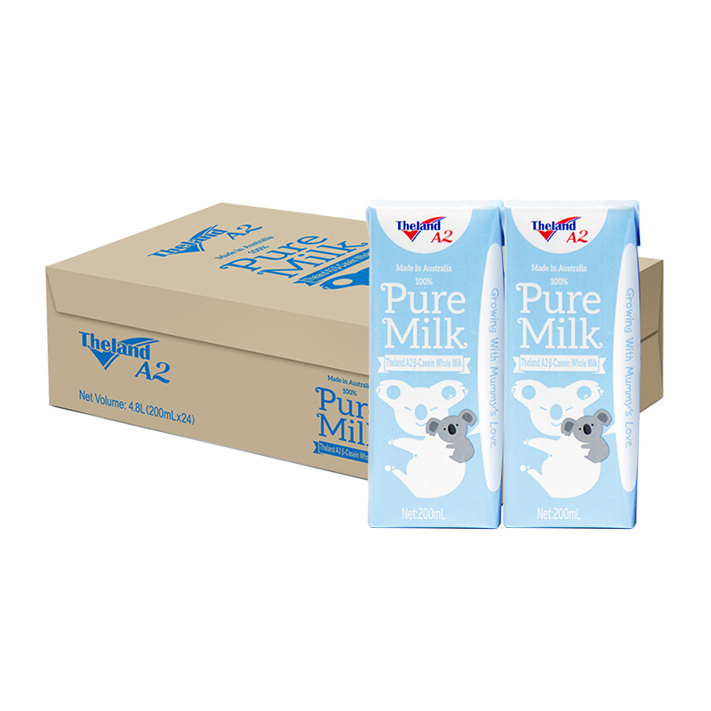 纽仕兰（Theland） 澳洲 A2β酪蛋白全脂牛奶 200ml*24盒