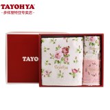 多样屋 TAYOHYA 纯棉花园玫瑰毛巾浴巾礼盒3件套   TA310201057ZZ