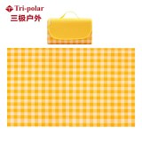 三极户外 防水野餐垫 150*200CM 黄格子 TP1472